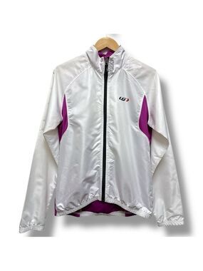 Louis Garneau Cycling Jacket White and Pink Size XL Technical Jacket
